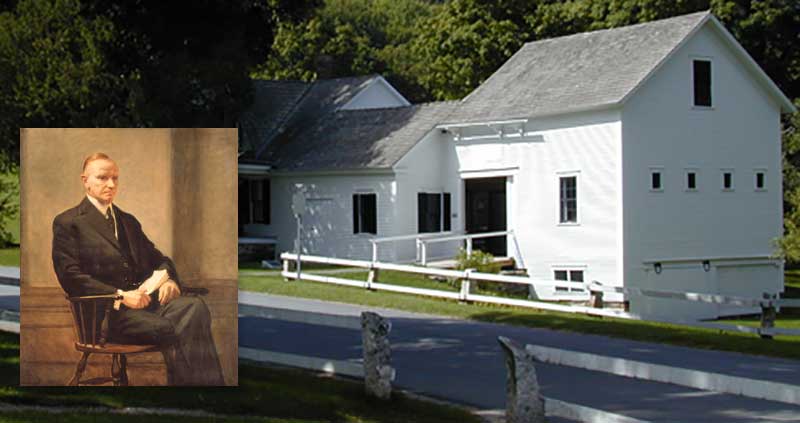 Calvin Coolidge Homestead Picture of Calvin Coolidge at the Calvin Coolidge Homestead