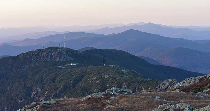 Green Mountains (Vermont) looking south from Mt. Mansfield